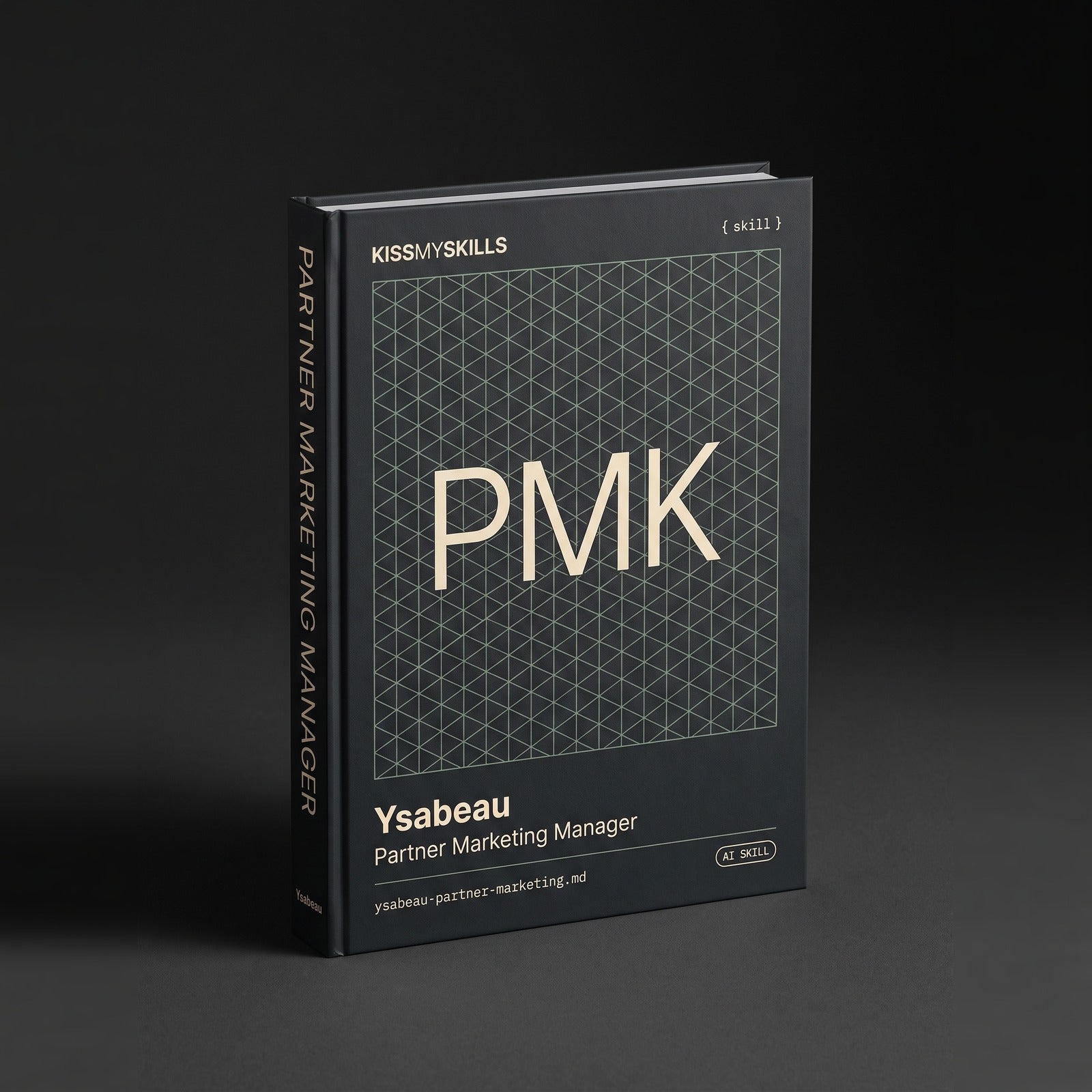 Partner Marketing Manager Claude skill by KissMySkills, hardcover volume cover