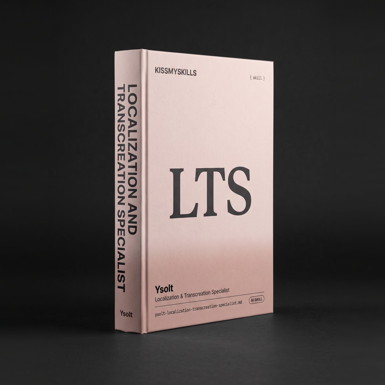 Localization & Transcreation Specialist Claude skill by KissMySkills, hardcover volume cover