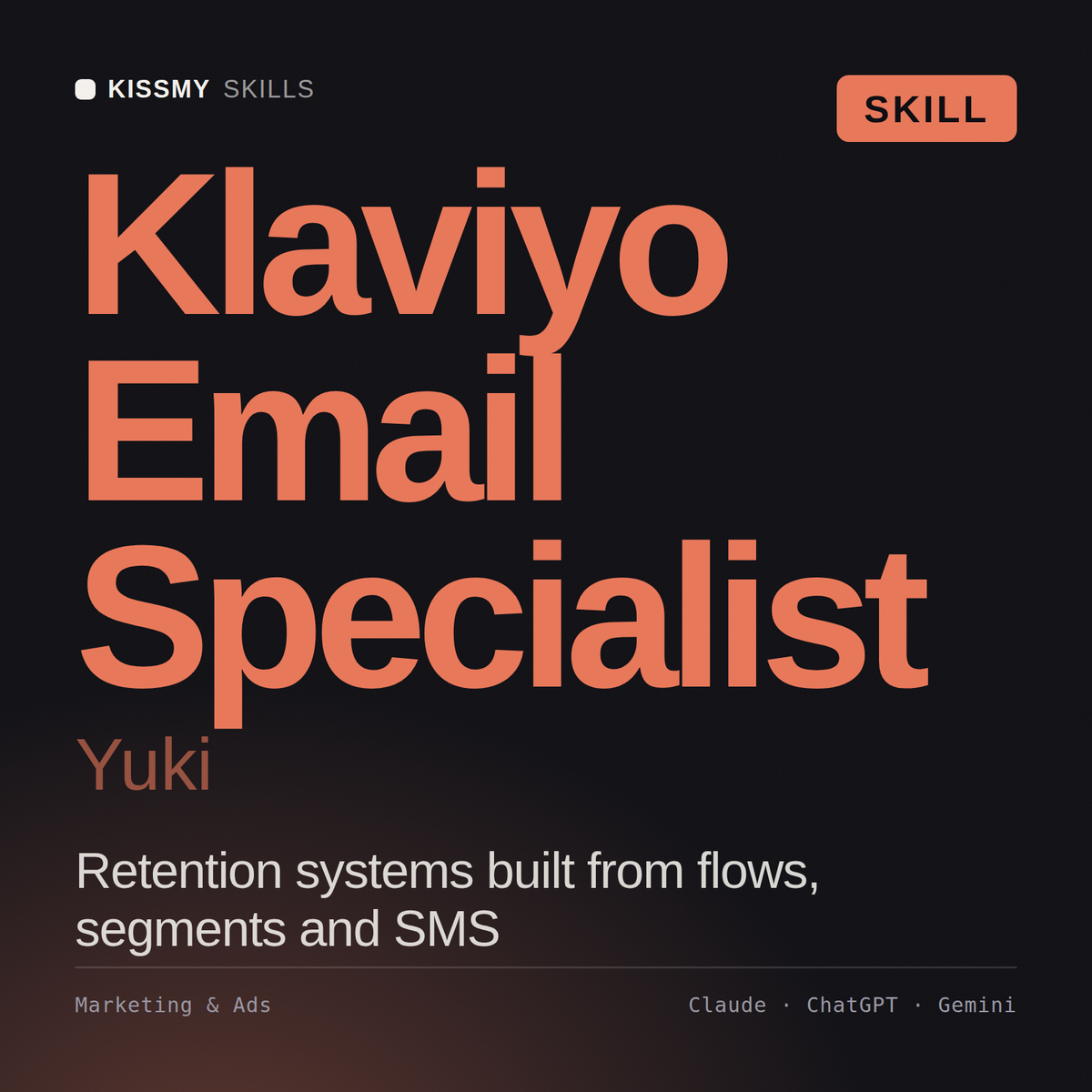 Yuki - Klaviyo Email Specialist AI Skill