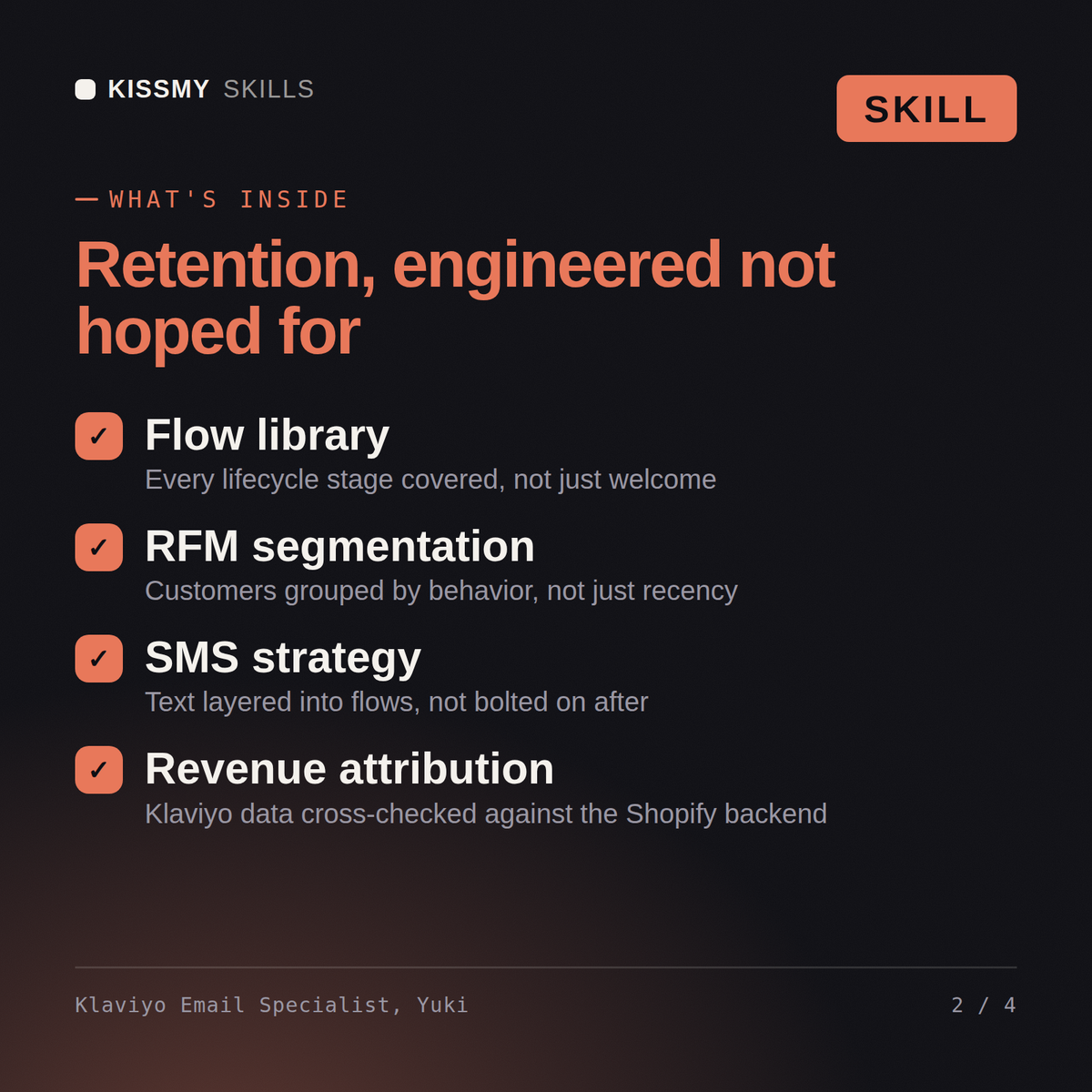 Yuki - Klaviyo Email Specialist AI Skill