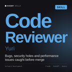 Code Reviewer, Yuri AI skill by KissMySkills, cover