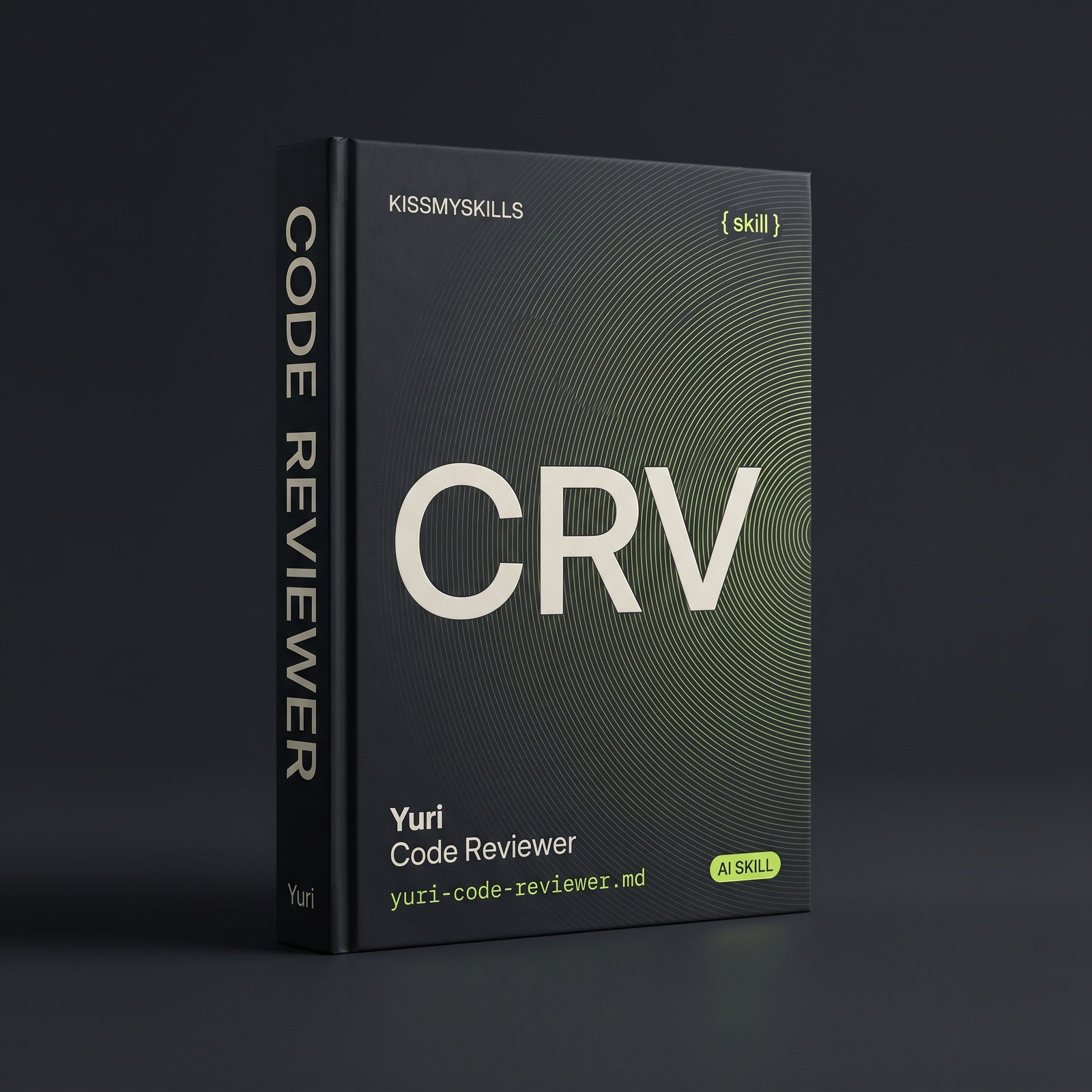 Code Reviewer Claude skill by KissMySkills, hardcover volume cover