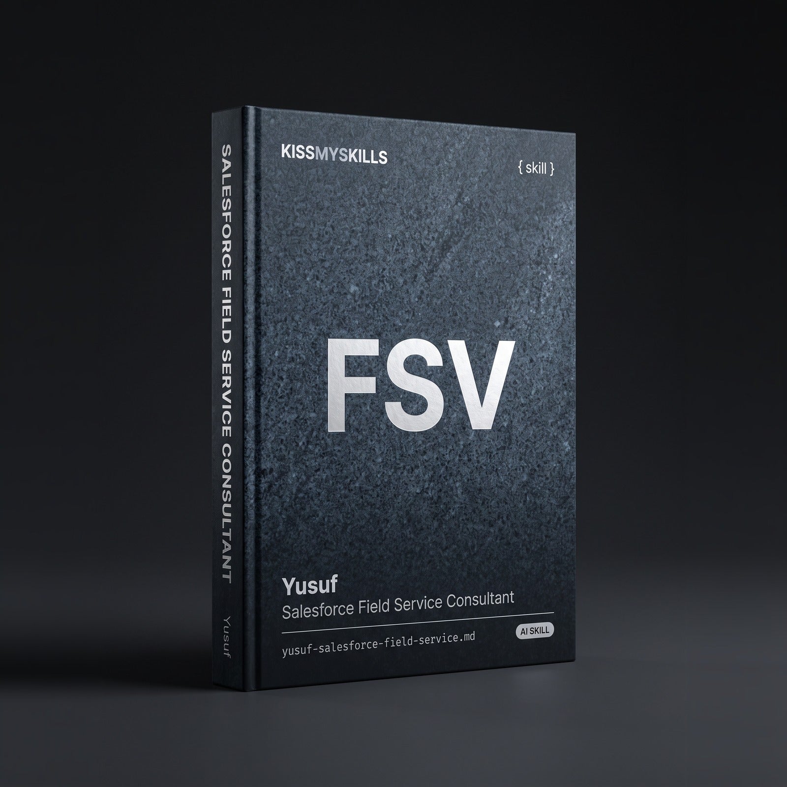 Yusuf - Salesforce Field Service Consultant Claude skill by KissMySkills, hardcover volume cover