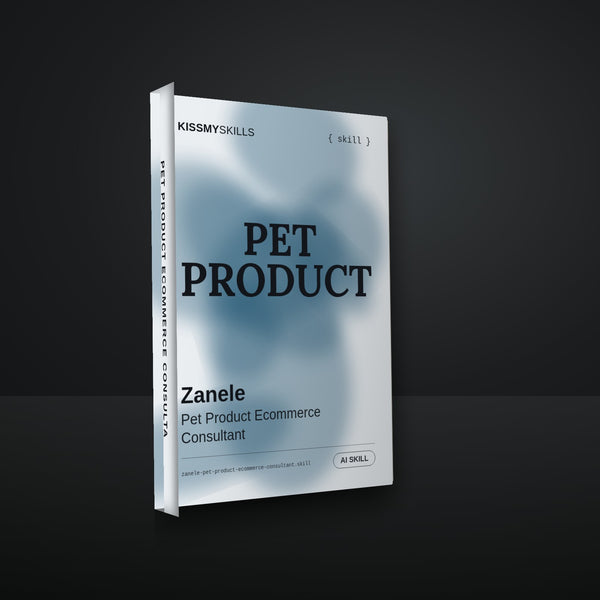 Zanele - Pet Product Ecommerce Consultant AI Skill cover